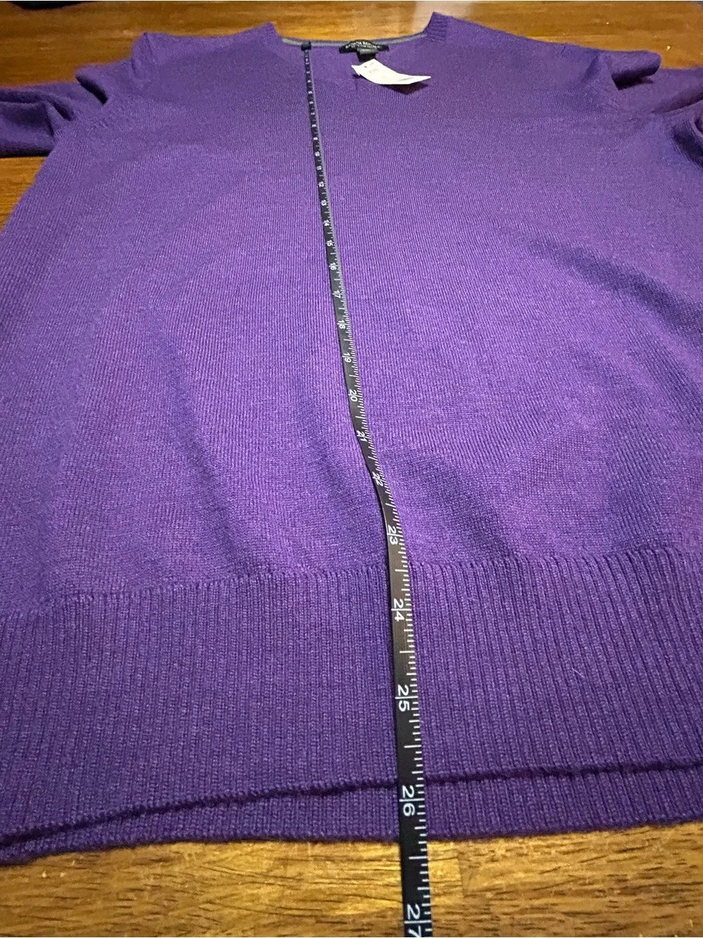 Banana Republic Men's V-Neck Merino Wool Sweater in Purple